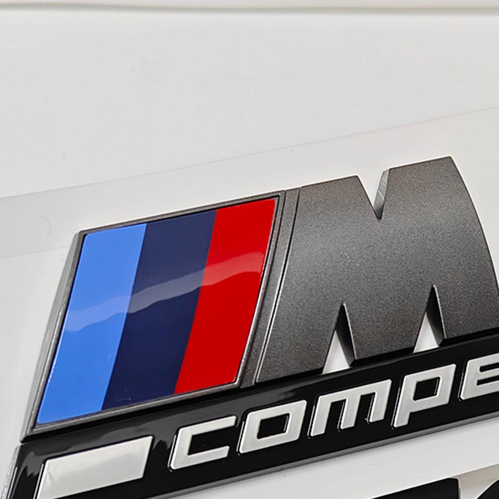 Silbergrau Schwarz M1 M2 M3 M4 M5 M6 M7 M8 COMPETITION Emblem für BMW Thunder Edition Auto Kofferraumplakette Logo Aufkleber