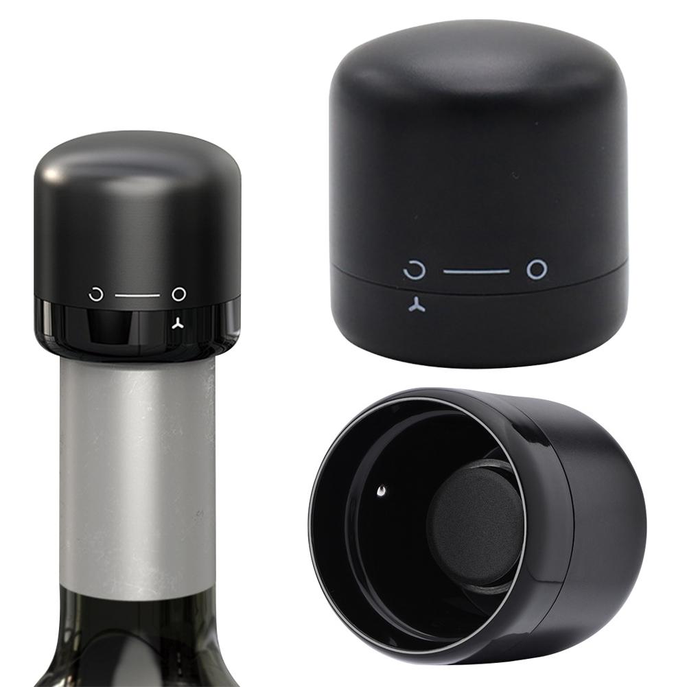 Vacuum Sealed Stopper with Twist Lock Mini Plug Bottle Cap Sealer Silicone Leak-Proof for Wine Champagne Retain Freshness