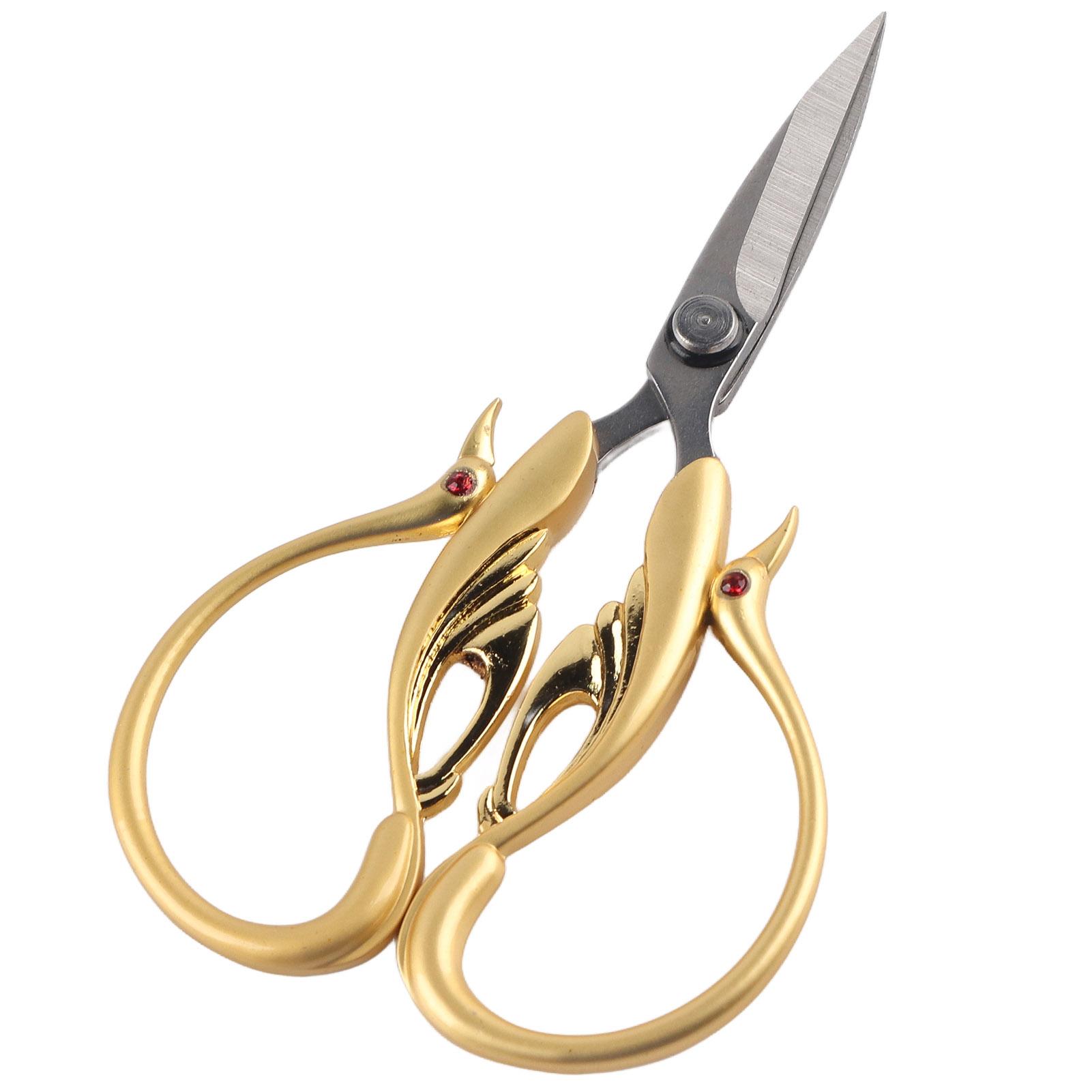 

Ножницы ретро DIY лебедь форма вышивка крестом бытовая ткань резка швейные принадлежности античный красный