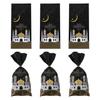 Holiday Gift Wrap Black Opp Flat Pocket Moon Colour Printed Food Bundle Pocket