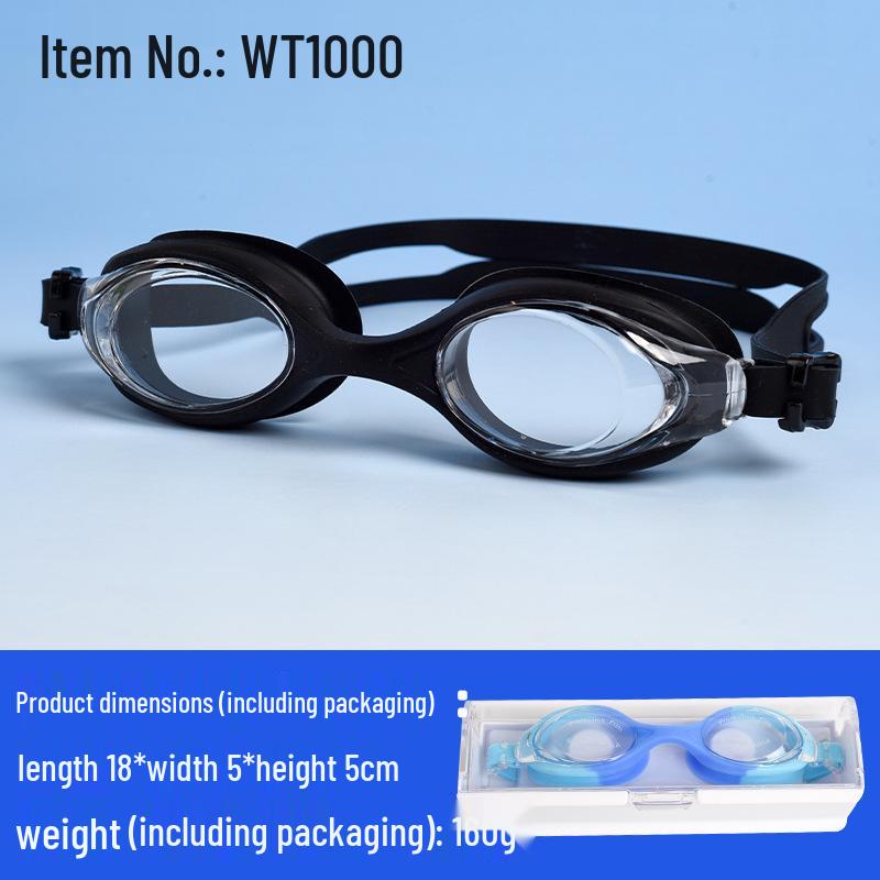 Kids' Anti-Fog High-Definition Swim Goggles with Flat Lens - Boys & Girls Diving Goggles