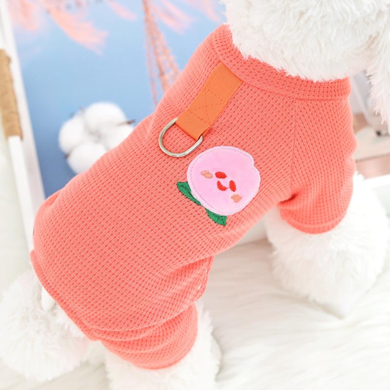 Pet teddy than bear small dog dog clothes four feet anti-dirty spring and autumn summer thin breathable