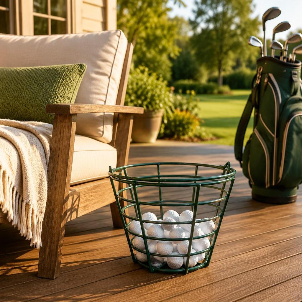 Golf Ball Basket Stable Easy to Use Stainless Steel Practical Storage Small