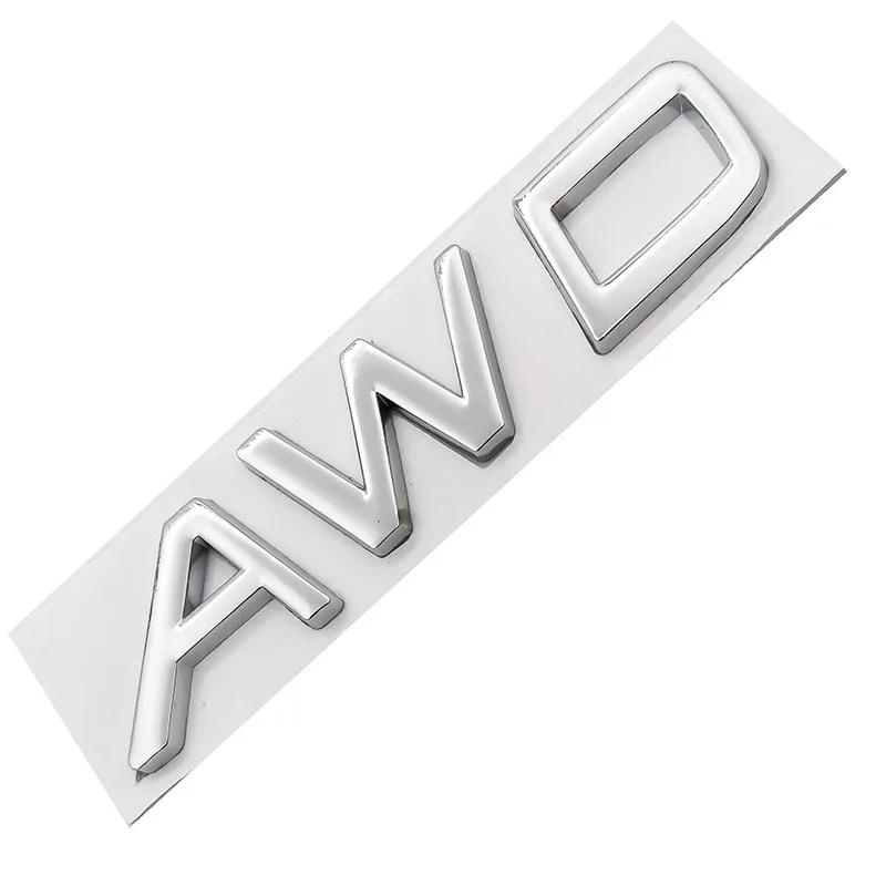 3D Metal T5 T6 AWD LOGO Emblems Badges Car Sticker Letter Decal Car Styling For Volvo XC60 XC90 S60 S80 S60L V40 V60 Tail Fender