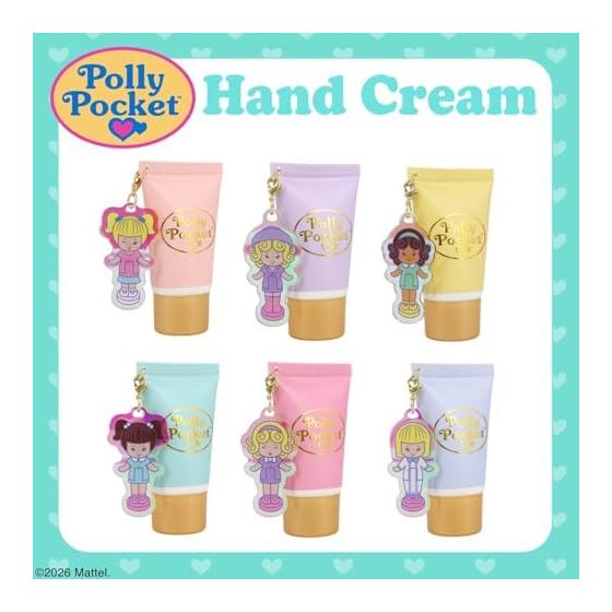 SHOBIDO Shobido [Case Product] [Set of 6 Types] Hand Cream Set with Polly Pocket Secret Charm