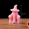 Natural Pink Opal Crystal Carving Pendant Ghost Sculpture Halloween Decoration Raw Stone Lucky Charm for Home Decor