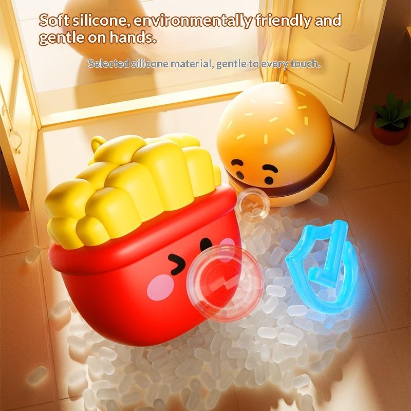 Cute Food Series Spitting Bubbles Squishy Squeeze Toys Anxiety Stress Relief Sensory Antistress Toys For Adults Kids Toys Gifts