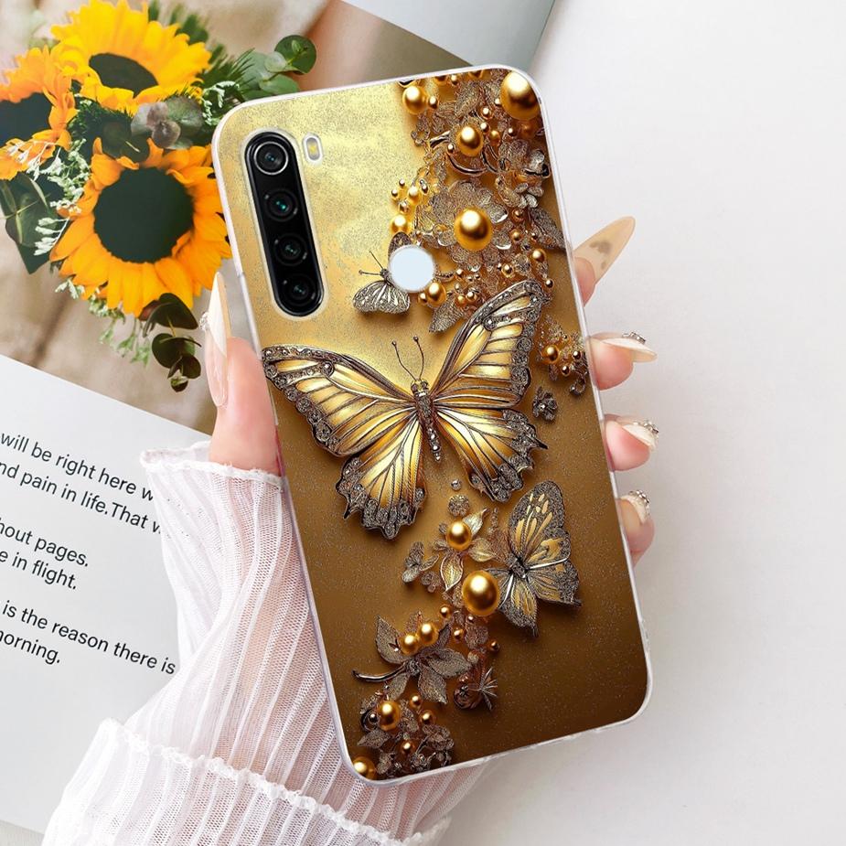 Pour Xiaomi Redmi Note 8 Note8 T Coque Nouvelle Housse Peinte de Luxe Coque de Téléphone Souple Fine Pour Xiaomi Redmi Note 8 Pro Note8 2021 Fundas