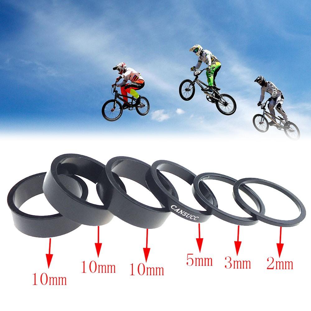 1-1/8\"Aluminum Spacer 2/3/5/10mm(6pcs) Cycle Headset Steerer