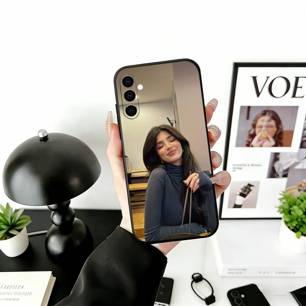 

R-R-Haji Phone Case For Samsung Galaxy A73,A72,A71,A70,A53,A52,A51,Soft Silicone Black Cover Samsung a12