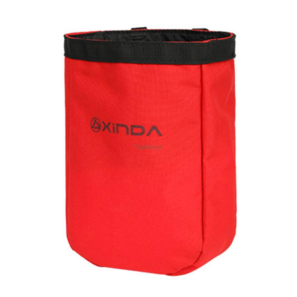 Portable Climbing Exploration Bag Nylon Waterproof Wear-Resistant Elastic Drawstring Closure 2L High-Altitude Operation Tool Bag