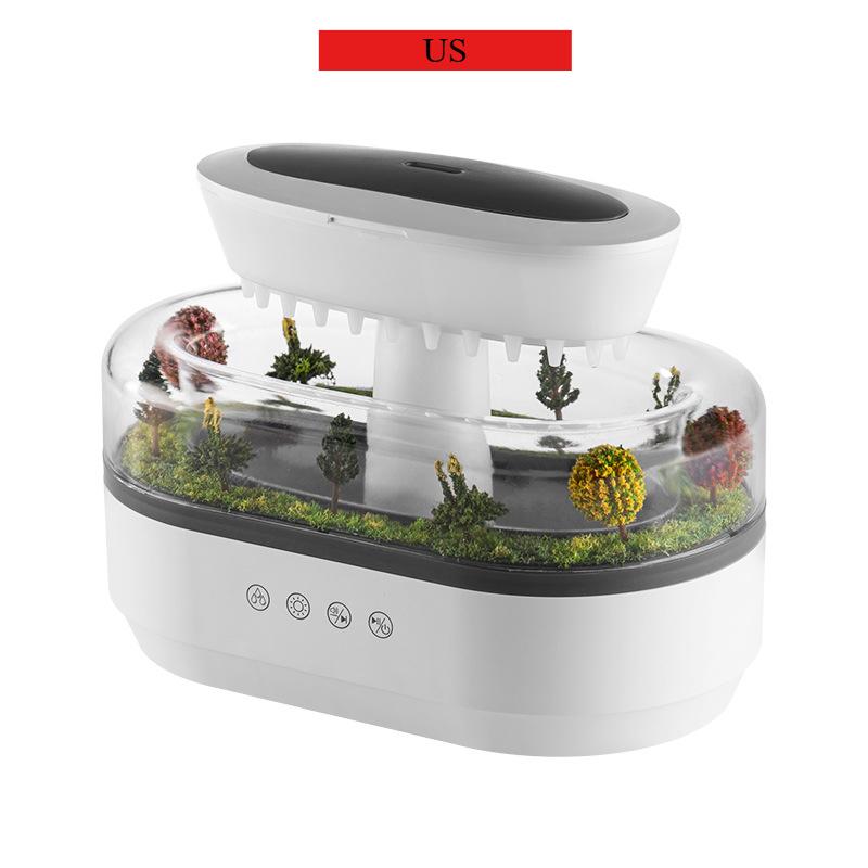 

Rain Clouds Aroma Diffuser Zen Raindrops Air Humidifier Essential Oil Diffuser USB Desktop Ultrasonic Sprayer with 7 Night Light
