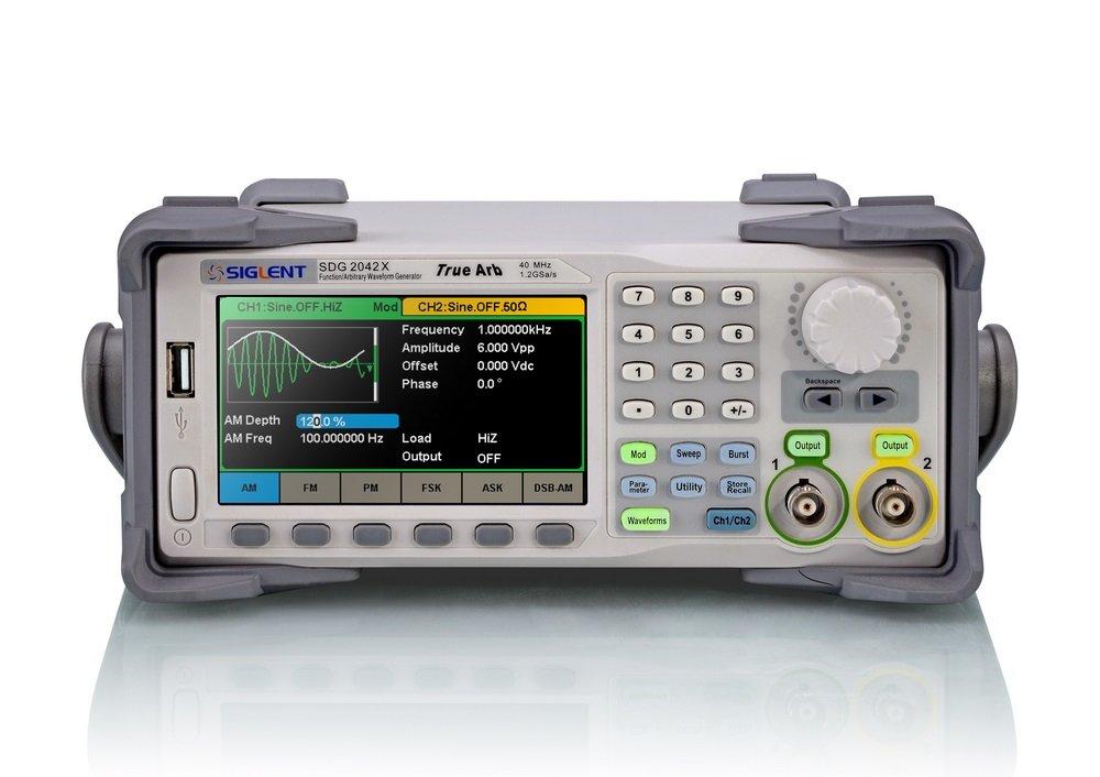 

Генератор сигналів довільної форми SIGLENT SDG2042X 40 МГц із високоточним лічильником частоти чорний
