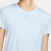 Nike Dri-Fit Comfortable Solid Color Simple Versatile Short Sleeve Breathable Quick-Dry Regular T-Shirt Women Tops Blue FN2799423