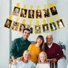 Birthday Golden 60th Photo Commemorate Banner Celebration Event Props Decoration