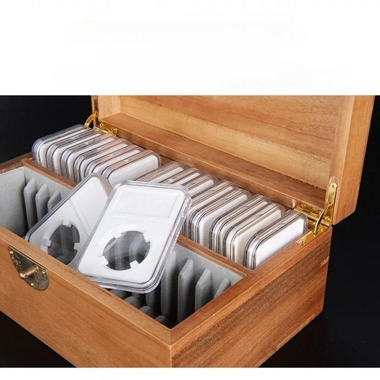 Xiangzhangmu 30 Piece Rating Coin Box, Collection Box, Appraisal Box, Storage Empty Box, Coin Box, Coin Box, Collection Box