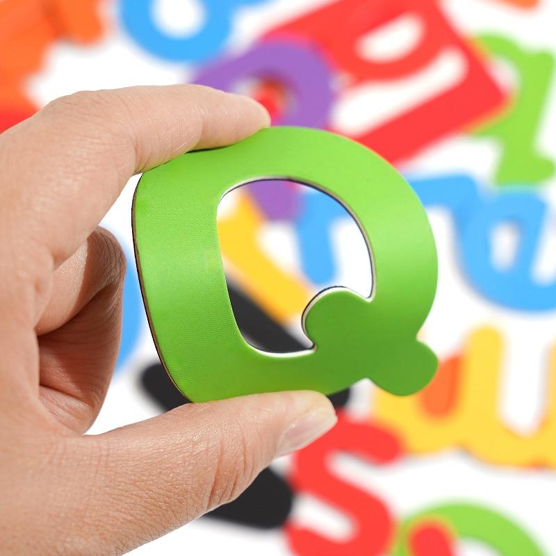 Flexible Magnetic Fridge Stickers DIY Colorful Letters Numbers Educational Teaching Tools Preschool Kids Learning Spelling Math