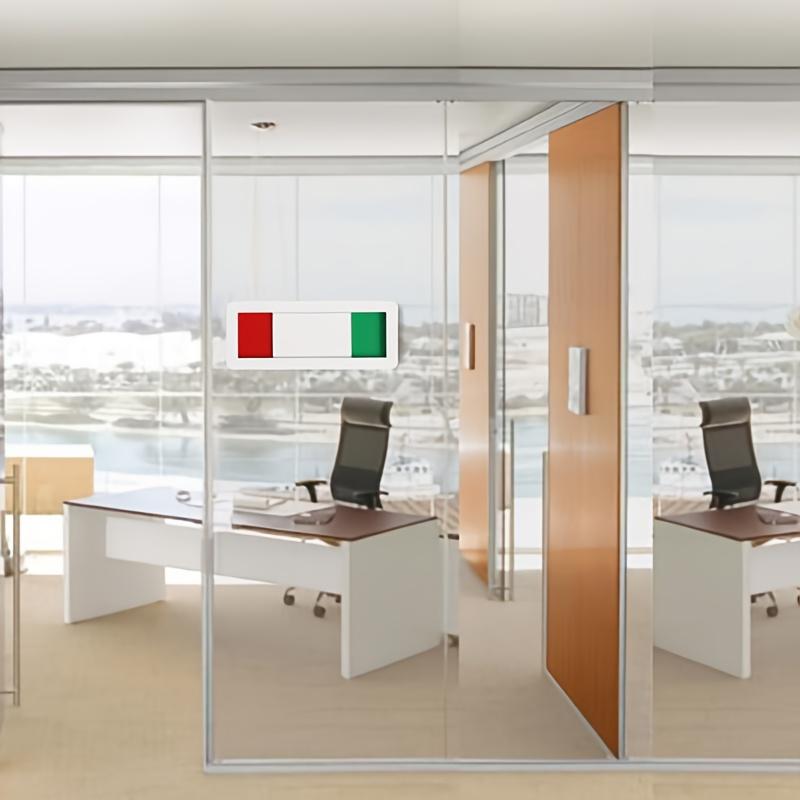 2PCS Privacy Sign, Red and Green Sliding Indicator, Suitable for Meetings, Restrooms and Offices Farmhouse Decor