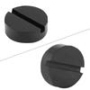 Car Universal Slotted Frame Rail Floor Jack Pads Jacking Rubber Pad Adapter Black