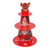 Halloween 3-Tier Dessert Stand Home Decoration Christmas Pumpkin Cupcake Stands Adjustable DIY Cake Rack Tray Thanksgiving