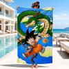 Toalla de Playa con Ilustración de Anime de Dragón, Toalla de Playa de Microfibra, Perfecta Para Piscina, Playa, Viajes, Decoración del Hogar, Regalos para Fans de Fiestas en la Playa