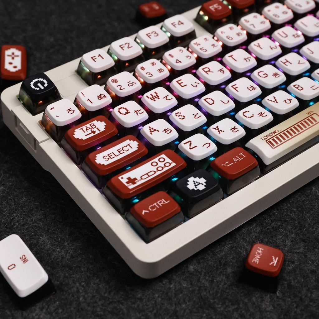 FBB-Tastenkappen, 117 Tasten, Thermosublimation, ASA-Tastenkappe, mechanische Spieltastaturen, für 75/87/98/104 Tasten, passend für Madlions-Tastatur