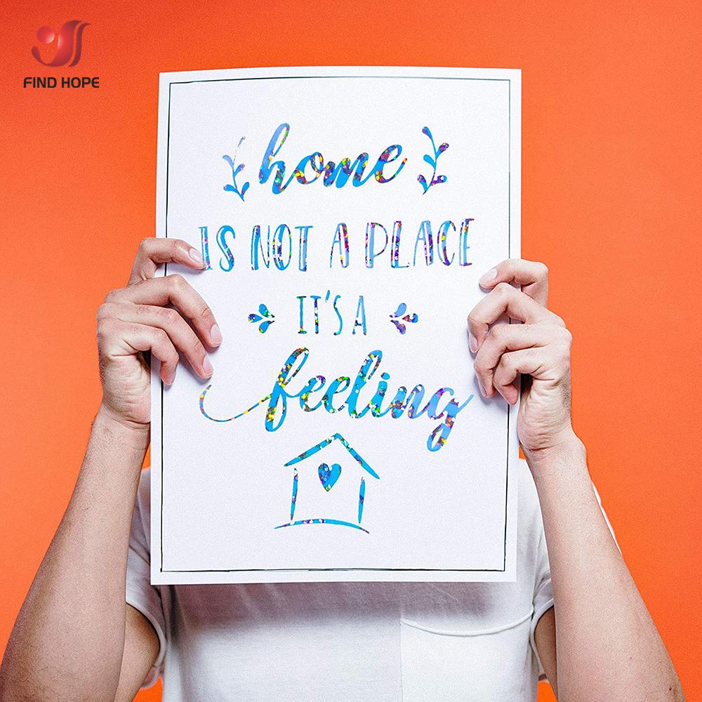 Adhesive Vinyl Holographic Rainbow Leopard Mermaid Permanent Craft Vinyl for cut Silhouette Cameo Decal Signs Stickers DIY