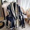 New Winter Warm Cashmere Shawl Fashion Leaf Scarf Women Neckerchief Pashmina Head Scarves Wrap Femal Poncho Echarpe Bandana