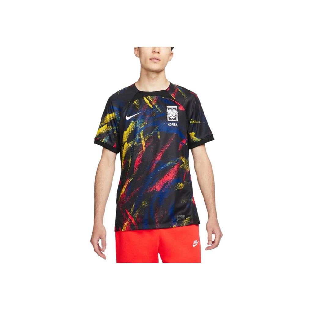 Nike Printed Pattern Crew Neck Straight Cut Short Sleeve T-Shirt Men Tops Black DN0711-010
