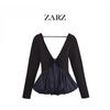 ZARZ Women's Floral Puffy Hem Top - European & American Style