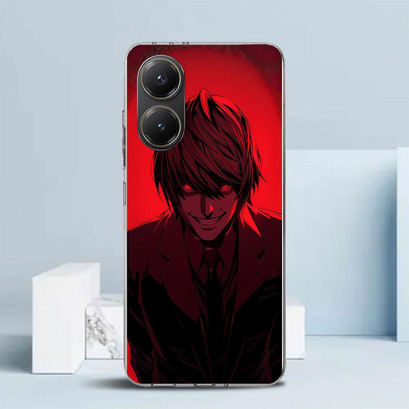 N-Note D-Death Yagami Light Phone Case For Xiaomi Poco F7 Ultra X5 X6 X7 Pro M7 Redmi 15C 15 13C 13 12C 12 10C 10 10A 9 9C 9A 9T