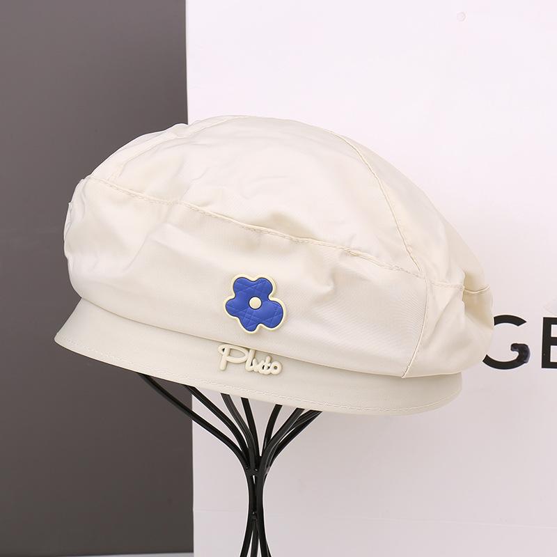 Spring and autumn show face small beret children fashion students versatile big head circumference painter hat casual bud hat