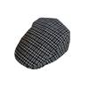 Checkered Beret Retro With Big Head Circumference Design For Autumn Winter Wear