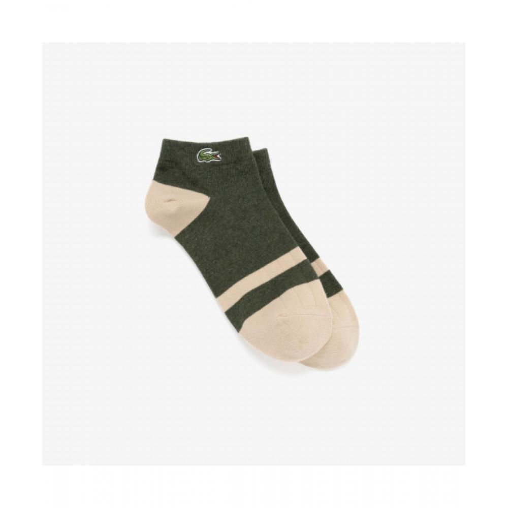 

Носки LacoSte Men S Color Block Ankle SockS [хаки] 0TU