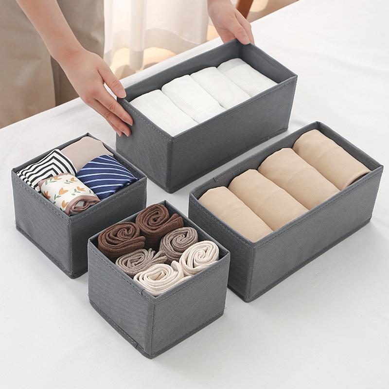1pc Fabric Underwear Storage Box Drawer Organizers For Closet Organization And Storage Of Socks Underwear Ties Cabinet