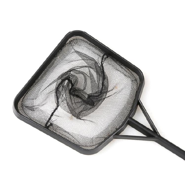 2Pcs Portable Fishing Landing Net Square Aquarium Fishing Net with Long Handle Shrimp Fish Tanks Clean Accessories