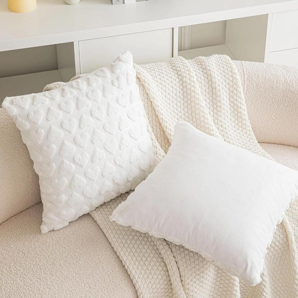 Modern Solid Color Love Plush Throw Pillow Cover,Valentine's Day Cushion Cover, Home,Room,Bedroom,Living Room,Sofa Decor