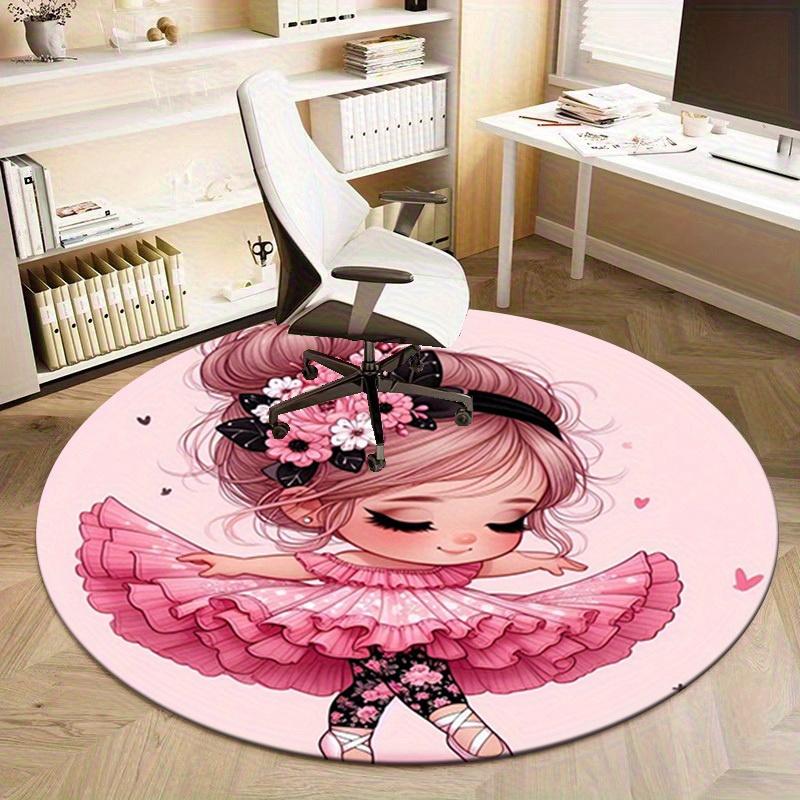 1pc Cute Cartoon Design Home Office Outdoor Round Carpet Gift, Perfect for Decor and Fun!RA1526