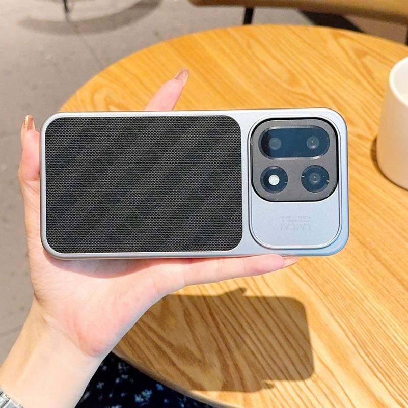 Camera Lens Frame Protector Case For OnePlus 15T Oneplus15 Business Style Fabric Texture Design Shockproof Protective Cover