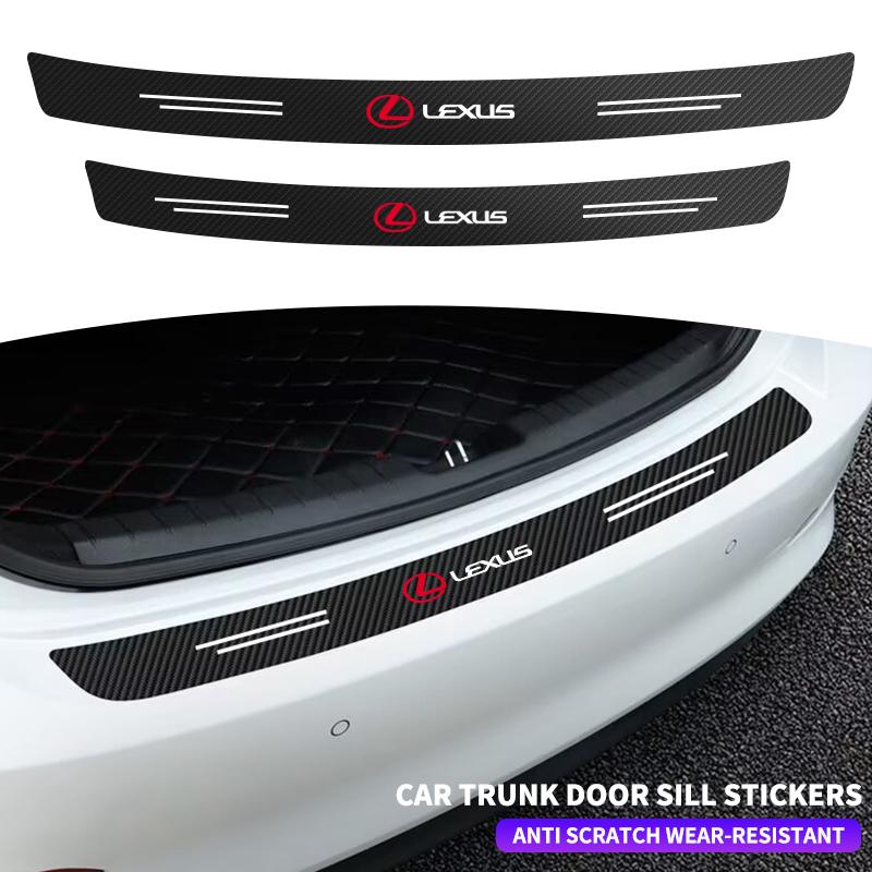 Carbon Fiber Car Styling Door Trunk Threshold Protector Sticker For Lexus EX300H RX450H IS300H ES300H NX RX GS Al20 LX GX