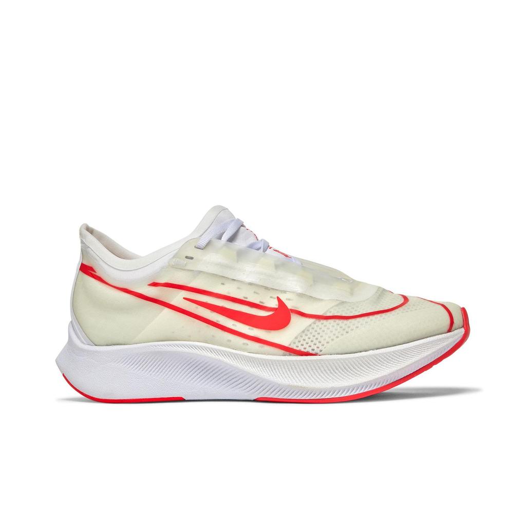Nike Womens Zoom Fly 3 'White Laser Crimson' (women's sizes) White / Metallic Summit White / Laser Crimson Running Shoes AT8241 101