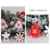 12 Pcs Christmas Wooden Pendant Decoration Holiday Elk Snowflake Star Chrimbo Tree Hanging Ornaments Home DIY Decors