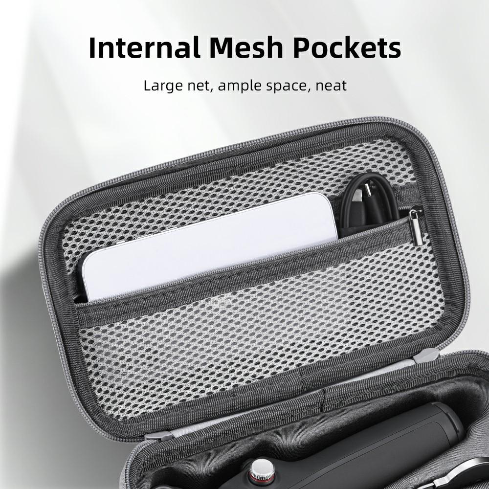Bolsa de Armazenamento Portátil Para DJI Osmo Mobile 7/7 Pro PU Impermeável Bolsa de Mão Estojo Caixa Organizada