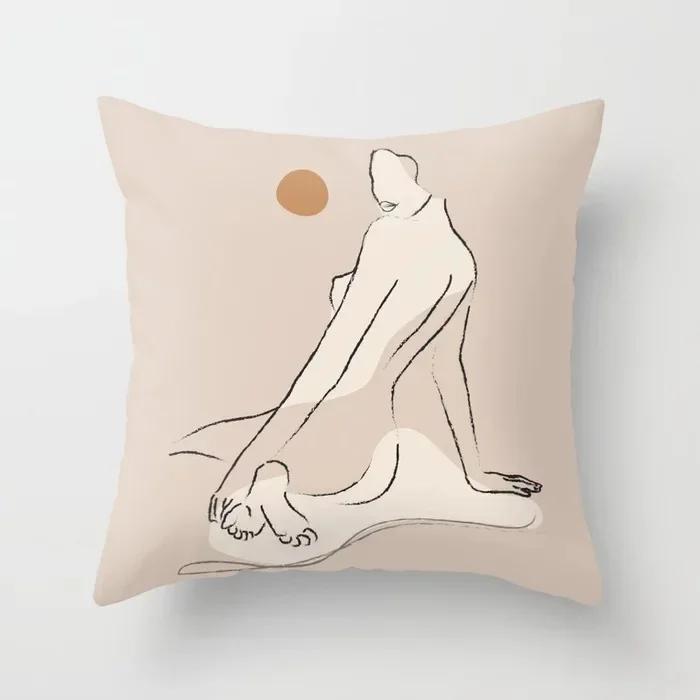 Nordic Abstract Geometric Collection Printed Sofa Cushion Cover Pillowcase Home Decor Party Car Bedding