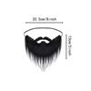 Costume Fake Beard Set Long Big White & Black Beard for Party Halloween Christmas Santa Claus Cosplay Gift Accessories Kit