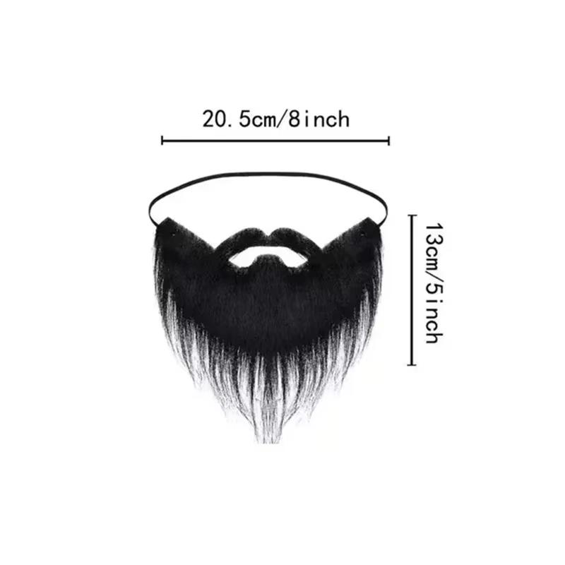Costume Fake Beard Set Long Big White & Black Beard for Party Halloween Christmas Santa Claus Cosplay Gift Accessories Kit