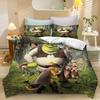 Cartoon Duvet Cover S-Shrek Pillowcase BeddingBoyGirl BedroomDecoration ChildrenGift Single Double Largebed SizeZip Duvet Cover