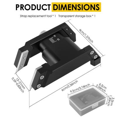 1 Pc Watch Strap Remover Plier Spring Bar Metal Watch Spring Bar Tool with Storage Box Adjustable Watch Spring Bar Removal Tools