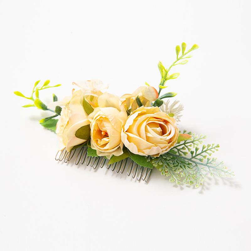  Pettine con Fiori Artificiali Stile BOHO per Donna, Diadema Nuziale, Ornamenti per Capelli, Acconciatura, Fermaglio per Capelli, Accessori per Capelli, Gioielli