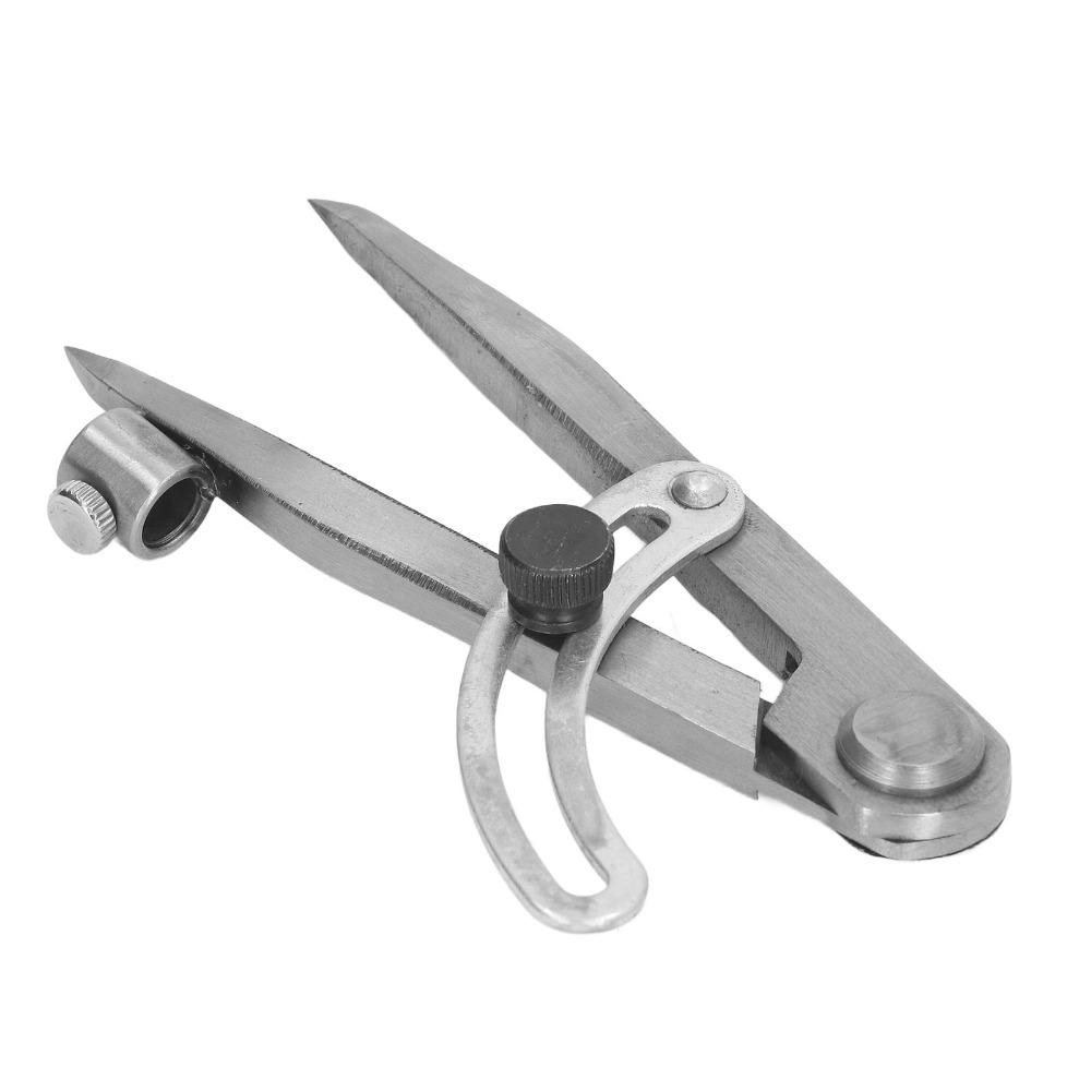 Adjustable Width Locking Wing Divider Carbon Steel Metal Scribe Tool Compass Scriber Metalworking